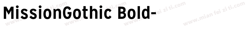 MissionGothic Bold字体转换